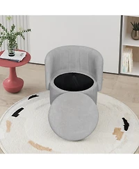 Streamdale Furniture Streamdale 360 Degree Swivel Back Sofa Chair With Storage Space