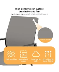 Streamdale Furniture Minimalist Modern Office Chair - Metal Frame Soft Home/Office