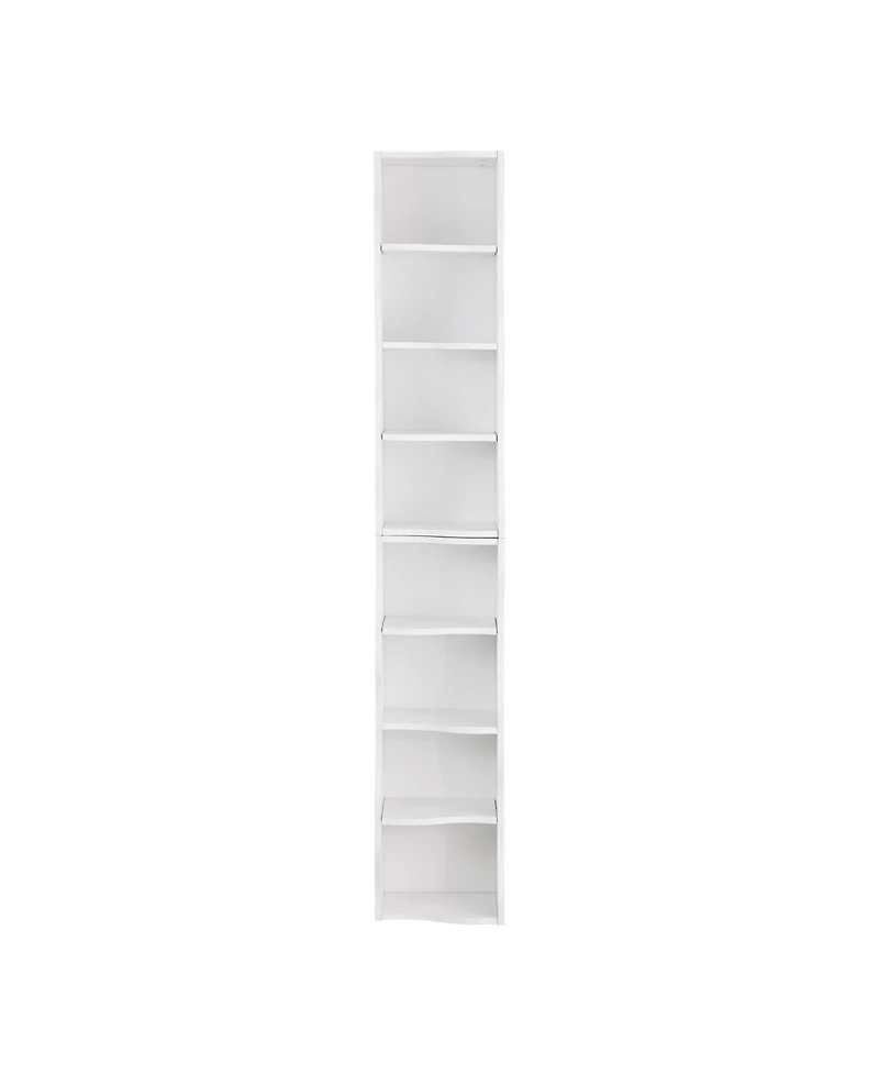 Streamdale Furniture Wavy 8-Layer Adjustable Bookshelf
