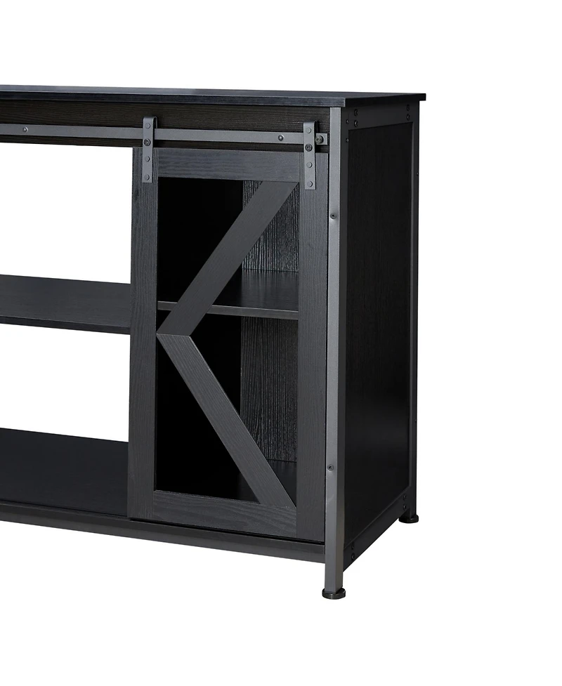 Streamdale Furniture fish tank cabinet black 58.9" L x 19.7" W x 32.6" H