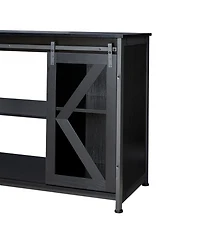 Streamdale Furniture fish tank cabinet black 58.9" L x 19.7" W x 32.6" H