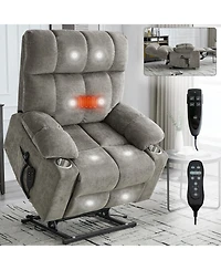 Streamdale Furniture Brown Power Lift Recliner Massage Chair