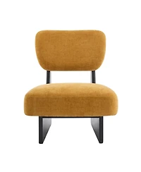 Streamdale Furniture Modern Lounge Chairs - Walnut Finish (Set of 2