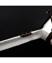 Streamdale White Boucle Storage Ottoman