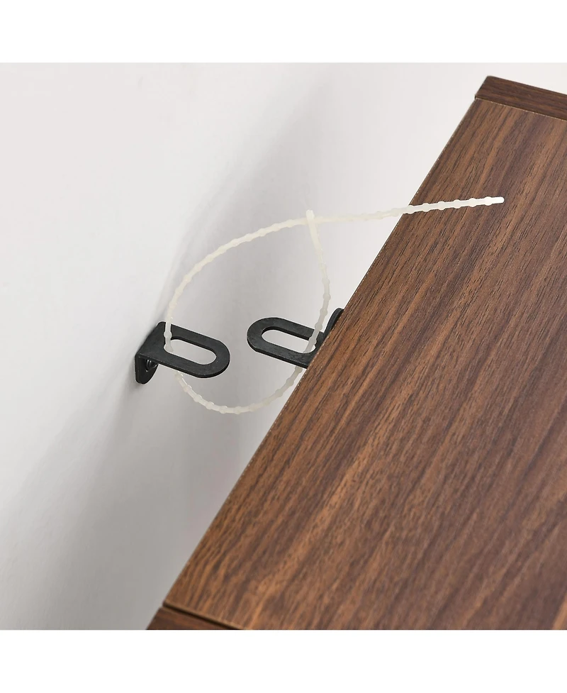 Streamdale Furniture 8-Tier Media Tower Rack, Adjustable Shelves, Tall Bookcase