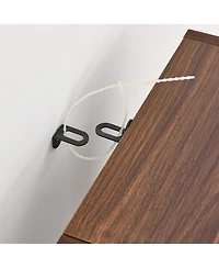 Streamdale Furniture 8-Tier Media Tower Rack, Adjustable Shelves, Tall Bookcase