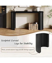 Streamdale Furniture Vintage Console Table - Beaded Trim, Reversible Legs