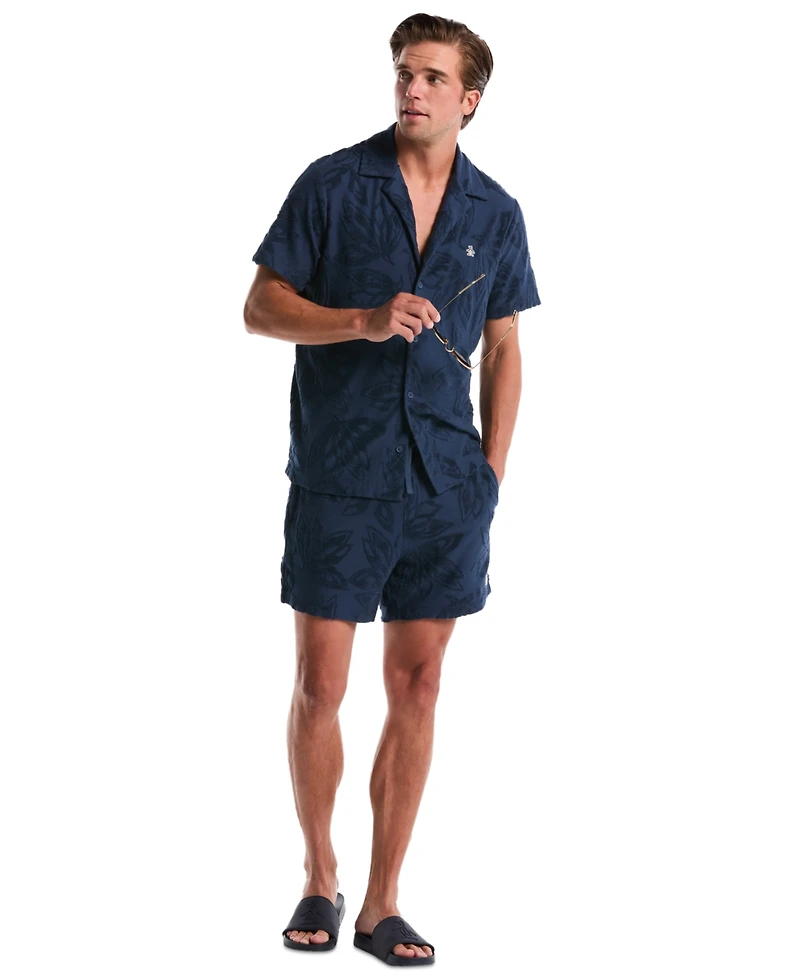 Original Penguin Men's Floral Patterned Slim-Fit Shorts