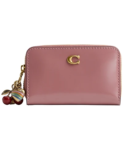 Coach Essential Zip Around Card Case with Charms