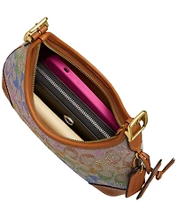 Coach Originals Hamptons Small Crystal Signature Jacquard Hobo Bag