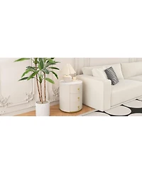 Streamdale Furniture Upholstered 3-Drawer Nightstand