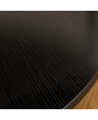 Streamdale Furniture Upholstered Round Ottoman Coffee Table with Storage