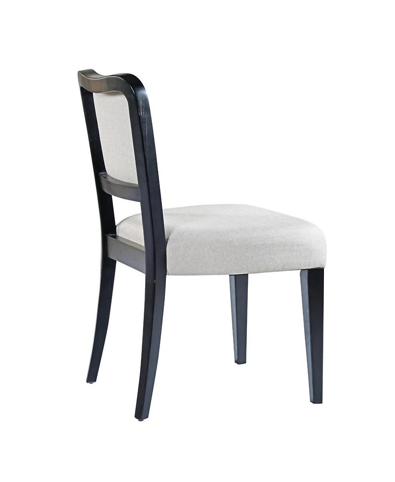 Streamdale Black Walnut Upholstered Dining Chairs (Set of 2)