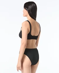 Vince Camuto Women's Textured O-Ring Bikini Top