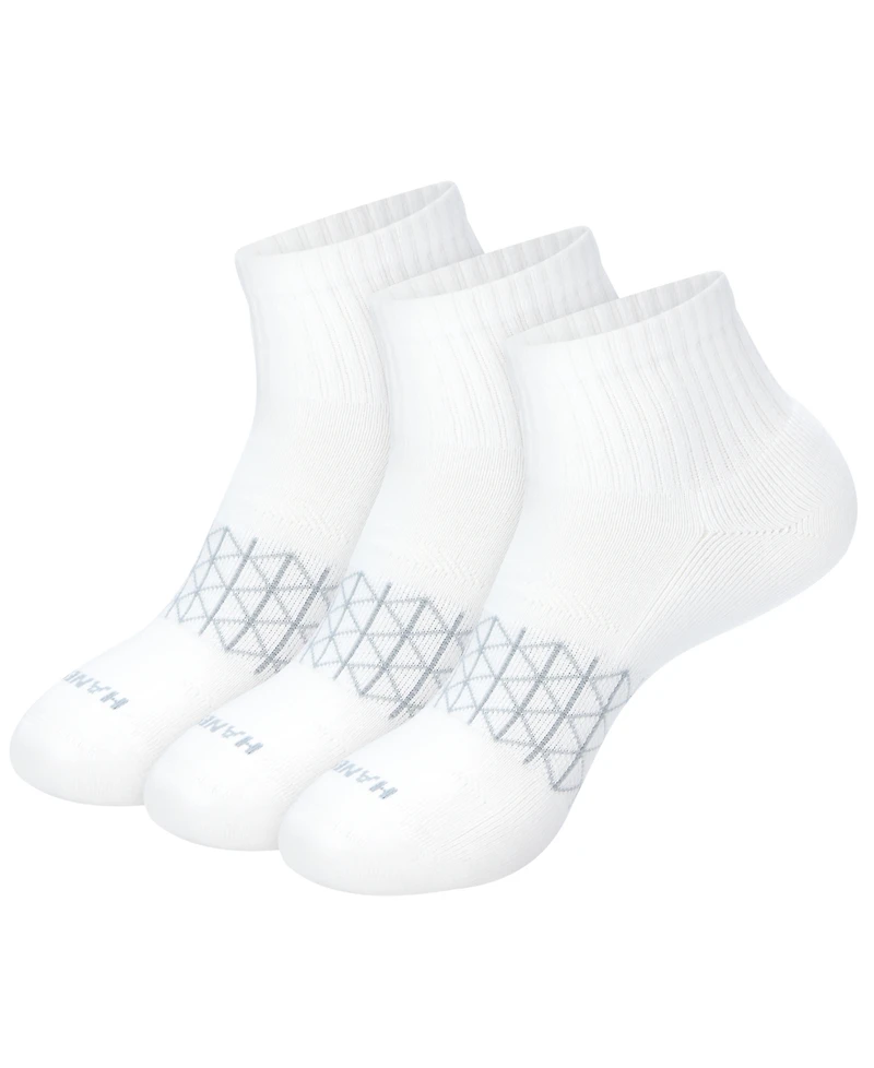 Hanes Men's Ultimate Absolute Comfort Ankle-Length Socks, 3-Packs