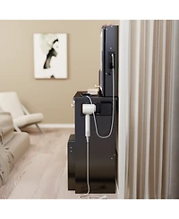 Streamdale Furniture 29.2" Vanity Table Led Mirror Power Stool