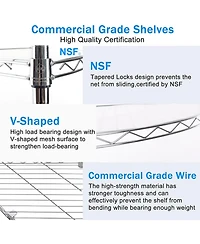 Streamdale Furniture 6-Tier Corner Wire Shelf
