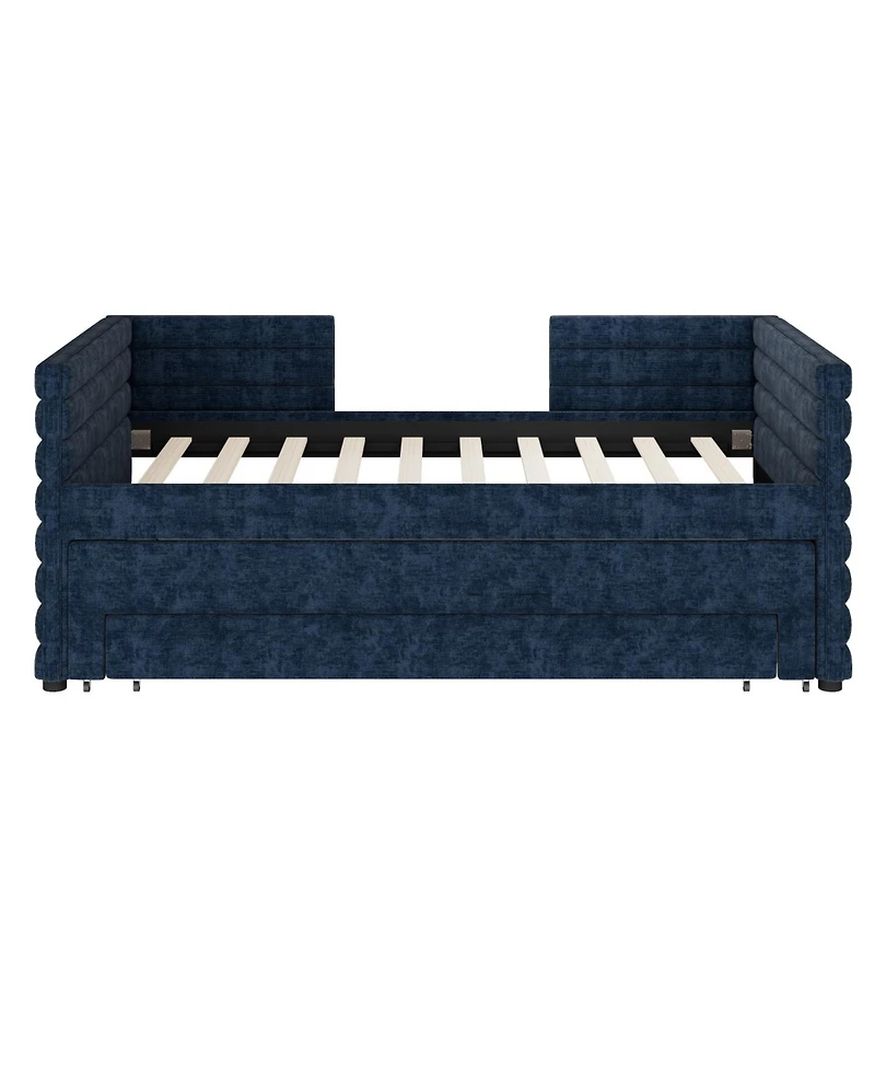 Streamdale Furniture Streamdale Twin Upholstered Daybed with Trundle & 3 Drawers