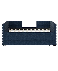 Streamdale Furniture Streamdale Twin Upholstered Daybed with Trundle & 3 Drawers