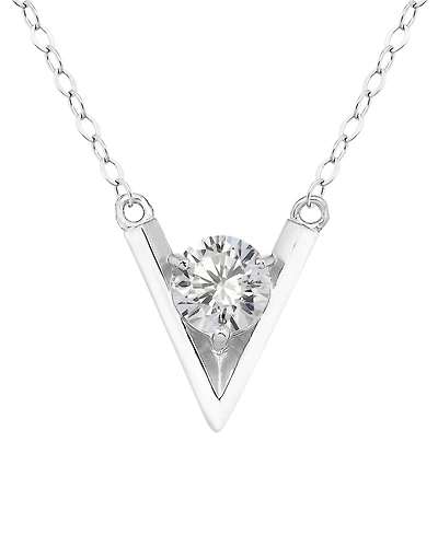Giani Bernini Cubic Zirconia V-Casting Pendant Necklace, Macy's Exclusive