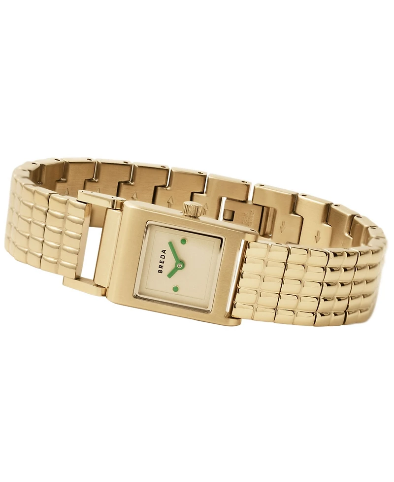 Breda Women's 'Revel' Gold Stainless Steel Bracelet Watch