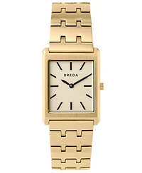 Breda Women's 'Virgil' Gold Stainless Steel Bracelet Watch