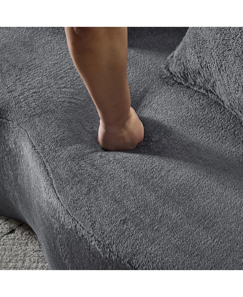 Streamdale Furniture Streamdale Queen Chenille Foldable Sofa Bed - Convertible Futon Couch