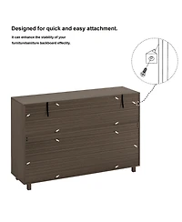 Streamdale Furniture 55" Buffet Sideboard Cabinet- Hand Carved, 2 Drawers, 3 Doors, Adjustable Shelves