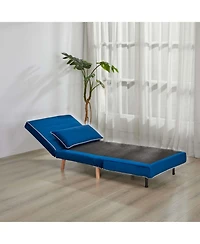 Streamdale Furniture Streamdale Modern Velvet Foldable Sofa Bed