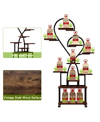 Streamdale Furniture + Multi-Tier + Metal + Grow Lights + Plant Stand