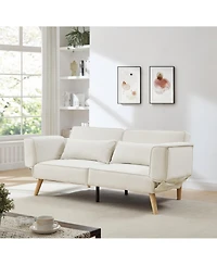 Streamdale Furniture Streamdale 72.8" Futon Sofa Bed, Adjustable Armrests, Recliner