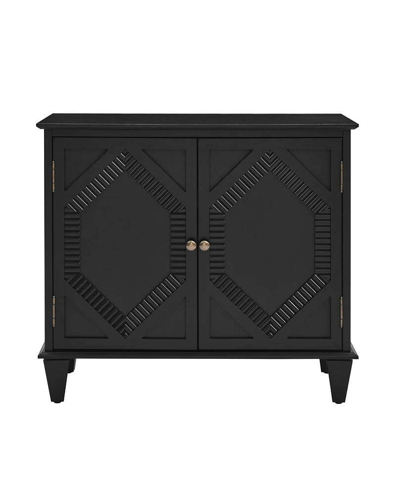 Streamdale Furniture Retro Wooden Sideboard Buffet Cabinet - Black