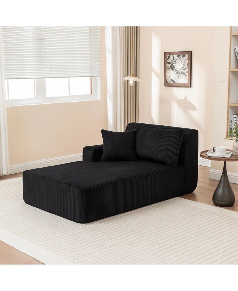 Streamdale Furniture Streamdale Oversized Sleeper Chair Chaise Lounge Sofa Bed