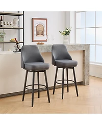 Streamdale Furniture Streamdale swivel bar & couter stool, 24"&30" adjustable, (set of 2) Fabric color