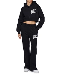 Good For Nothing Women's Funk Relaxed Crop Zip Hoodie