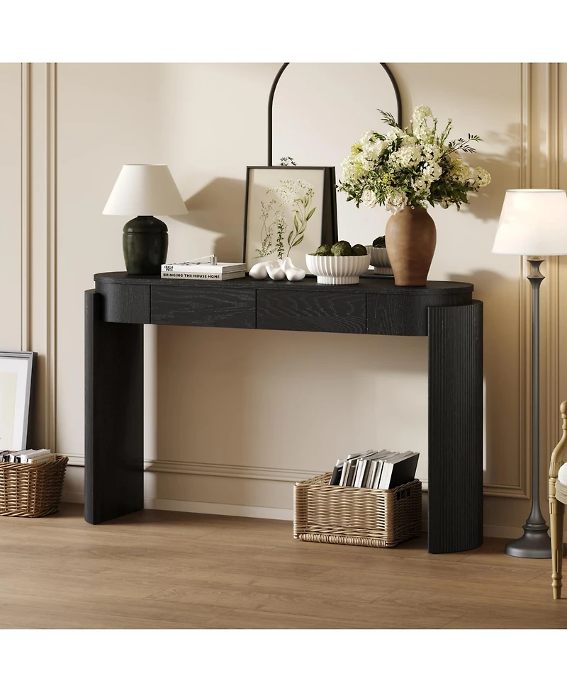 Streamdale Furniture Fluted Console Table with Drawers