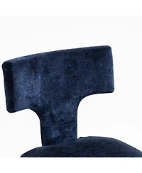 Streamdale Furniture Streamdale Mid Century Modern Blue Dining Chairs (Set of 2 )