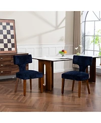 Streamdale Furniture Streamdale Mid Century Modern Blue Dining Chairs (Set of 2 )