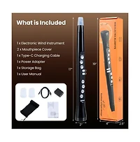 Hongge Electronic Wind Instrument with Wireless Midi and Portable Digital Saxophone Functions