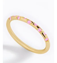 Mint & Lily Dainty Constellation Birthstone Ring in Gold Plated Sterling Silver