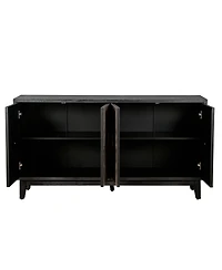 Streamdale Furniture Streamdale 60" Mid-Century Sideboard with Diamond Doors