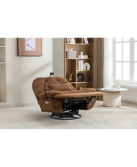 Streamdale Furniture Power Recliner with Bluetooth and Usb, Grey