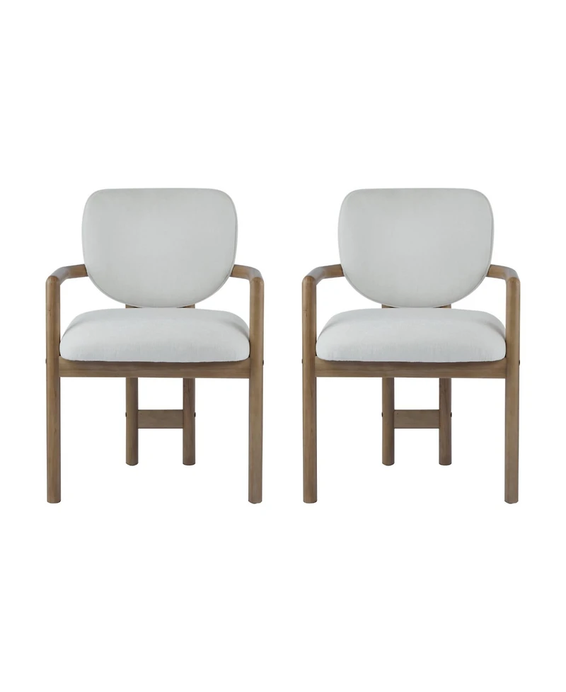 Streamdale Furniture Upholstered Arm Chairs Set of 2, Fabric, 300 Lbs Capacity