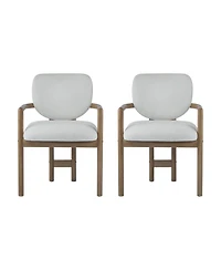 Streamdale Furniture Upholstered Arm Chairs Set of 2, Fabric, 300 Lbs Capacity