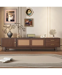 Streamdale Furniture Mid Century Modern Tv Stand - 80" TVs