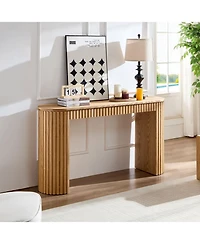 Streamdale Furniture Modern Console Table with Drawer - Nature