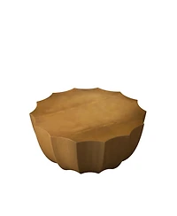 Streamdale Furniture 35.4" Modern Waterproof MgO Cement Coffee Table (Wood Grain