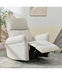 Streamdale Furniture Swivel Rocker Recliner Chair, Nursery Glider, Modern Rocking Chair - Gray