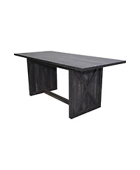 Streamdale Furniture Farmhouse Dining Table 70.87" Gray