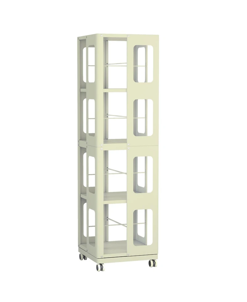 Streamdale Furniture Rotating Steel Bookshelf - Yellow